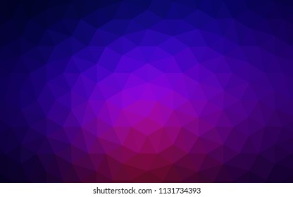 Dark Blue, Red vector polygonal pattern. A completely new color illustration in a polygonal style. Brand new style for your business design.