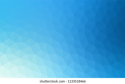 Dark Blue, Red vector polygonal background. Elegant bright polygonal illustration with gradient. Template for cell phone's backgrounds.