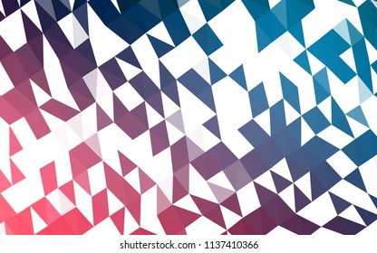 Dark Blue, Red vector polygonal pattern. Brand new colored illustration in blurry style with gradient. The polygonal design can be used for your web site.