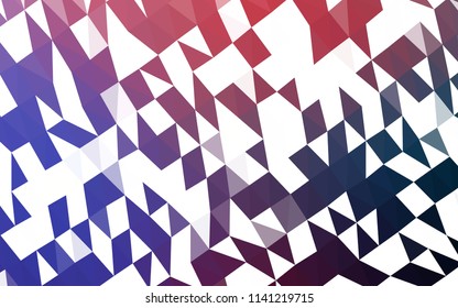 Dark Blue, Red vector polygonal template. An elegant bright illustration with gradient. Brand new design for your business.