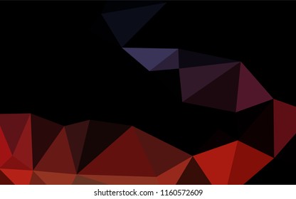 Dark Blue, Red vector polygonal background. A vague abstract illustration with gradient. A new texture for your design.