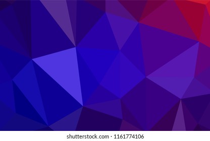 Dark Blue, Red vector polygonal template. A completely new color illustration in a polygonal style. Polygonal design for your web site.