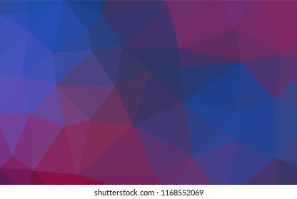 Dark Blue, Red vector polygonal template. Colorful abstract illustration with gradient. A completely new template for your business design.