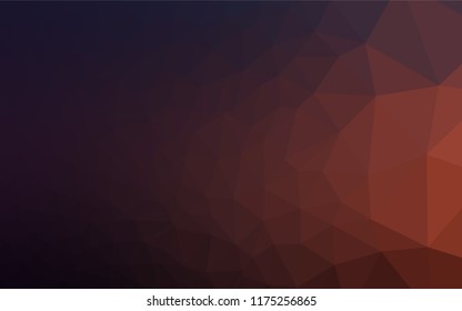 Dark Blue, Red vector polygonal template. Shining colored illustration in a Brand new style. A new texture for your design.