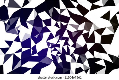 Dark Blue, Red vector polygonal pattern. Glitter abstract illustration with an elegant triangles. A new texture for your web site.