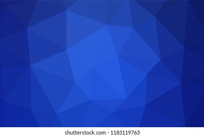 Dark Blue, Red vector polygonal template. Geometric illustration in Origami style with gradient.  Completely new template for your banner.