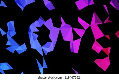 Dark Blue, Red vector polygonal template. Creative geometric illustration in Origami style with gradient. A new texture for your design.