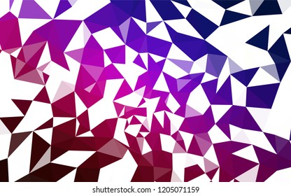 Dark Blue, Red vector polygonal background. Colorful illustration in polygonal style with gradient. Best triangular design for your business.