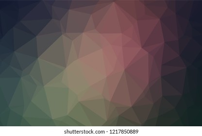 Dark Blue, Red vector polygonal template. Modern geometrical abstract illustration with gradient. The textured pattern can be used for background.