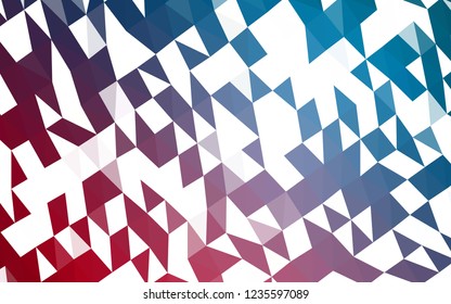 Dark Blue, Red vector polygonal background. Colorful illustration in abstract style with gradient. Brand new design for your business.
