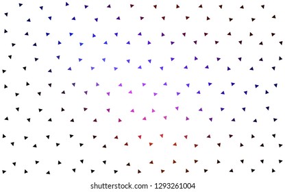 Dark Blue, Red vector  polygonal background. Modern abstract illustration with triangles. Completely new template for your banner.