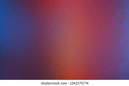 Dark Blue, Red vector polygonal template. A sample with polygonal shapes. Completely new design for your business.