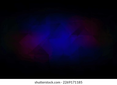 Dark Blue, Red vector polygonal background. Polygonal abstract illustration with gradient. Pattern for a brand book's backdrop.