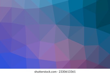 Dark Blue, Red vector polygonal background. Creative illustration in halftone style with gradient. Completely new design for your business.