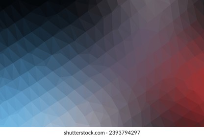 Dark Blue, Red vector polygonal template. Geometric illustration in Origami style with gradient. Elegant pattern for a brand book.