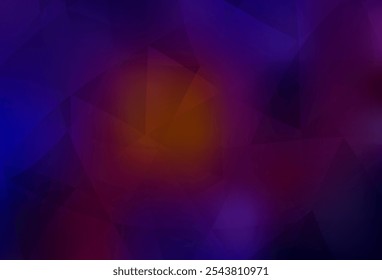 Dark Blue, Red vector polygonal background. A completely new color illustration in a polygonal style. Brand new design for your business.