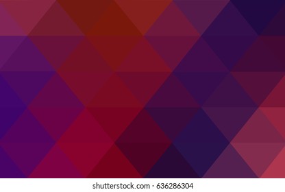 Dark Blue, Red vector polygonal illustration, which consist of triangles. Triangular design for your business. Creative geometric background in Origami style with gradient