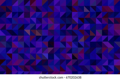 Dark Blue, Red vector polygonal pattern. Colorful abstract illustration with gradient. The textured pattern can be used for background.