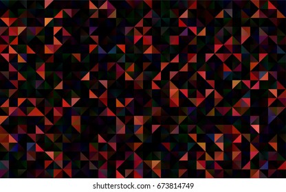 Dark Blue, Red vector polygonal pattern. An elegant bright illustration with gradient. The completely new template can be used for your brand book.