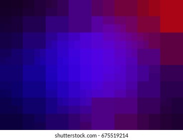 Dark Blue, Red vector polygonal illustration, which consist of rectangles. Rectangular pattern for your business design. Geometric background in Origami style with gradient. 