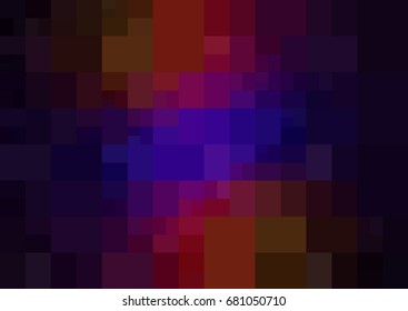 Dark Blue, Red vector polygonal illustration, which consist of rectangles. Rectangular pattern for your business design. Geometric background in Origami style with gradient. 