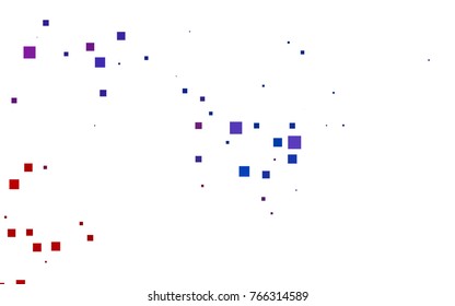 Dark Blue, Red vector polygonal illustration consisting of rectangles. Rectangular design for your business. Creative geometric background in origami style with gradient.