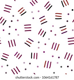 Dark Blue, Red vector seamless cover with abstract shapes. Colorful seamless gradient with lines and signs of maths. Trendy design for wallpaper, fabric makers.