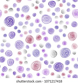 Dark Blue, Red vector seamless natural elegant pattern. Flowers on blurred abstract background with gradient. A new texture for your design.