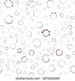 Dark Blue, Red vector seamless  pattern with spheres. Glitter abstract illustration with blurred drops of rain. Completely new template for your brand book.