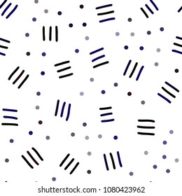 Dark Blue, Red vector seamless template with geometric lines. Trendy seamless illustration with abstract lines. Trendy design for wallpaper, fabric makers.