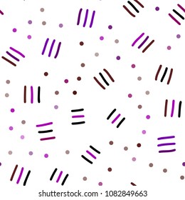 Dark Blue, Red vector seamless layout with simple elements. Seamless Illustration with set of abstact gradient lines. Design for textile, fabric, wallpapers.