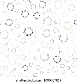 Dark Blue, Red vector seamless texture with disks. Glitter abstract illustration with blurred drops of rain. Pattern can be used for ads, leaflets.