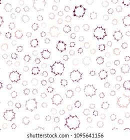 Dark Blue, Red vector seamless layout with circle shapes. Beautiful colored illustration with blurred circles in nature style. Pattern can be used for ads, leaflets.