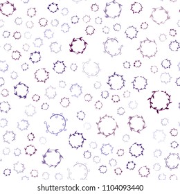 Dark Blue, Red vector seamless pattern with spheres. Glitter abstract illustration with blurred drops of rain. Pattern can be used for beautiful websites.