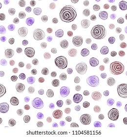 Dark Blue, Red vector seamless doodle bright pattern. Brand-new colored illustration in blurry style with flowers. Template for backgrounds of cell phones.