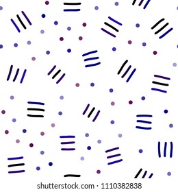 Dark Blue, Red vector seamless layout with simple elements. Trendy seamless illustration with abstract lines. Trendy design for wallpaper, fabric makers.