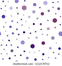 Dark Blue, Red vector seamless backdrop with hexagons. Glitter abstract illustration in hexagonal style. Pattern for ads, leaflets.