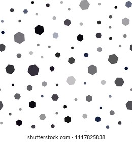 Dark Blue, Red vector seamless layout with hexagonal shapes. Colorful hexagons on white backdrop. New design for website's poster, banner.