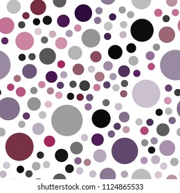Dark Blue, Red vector seamless texture with disks. Blurred decorative design in abstract style with bubbles. Pattern can be used as texture of wallpapers.