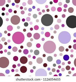 Dark Blue, Red vector seamless pattern with spheres. Glitter abstract illustration with blurred drops of rain. Pattern can be used for beautiful websites.