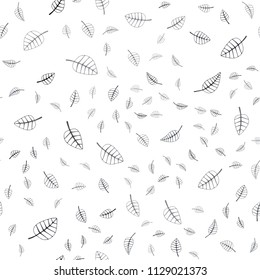 Dark Blue, Red vector seamless  abstract doodle wallpaper. New colorful illustration in doodle style with leaves. Brand-new design for your business.