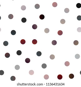 Dark Blue, Red vector seamless background with dots. Blurred decorative design in abstract style with bubbles. Completely new template for your brand book.
