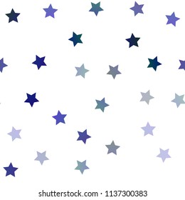 Dark Blue, Red vector seamless pattern with christmas stars. Modern geometrical abstract illustration with stars. The pattern can be used for websites.