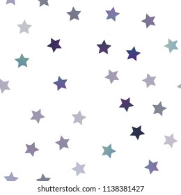 Dark Blue, Red vector seamless pattern with christmas stars. Glitter abstract illustration with colored stars. The pattern can be used for websites.