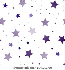 Dark Blue, Red vector seamless background with colored stars. Stars on blurred abstract background with gradient. Smart design for your business advert.