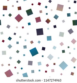 Dark Blue, Red vector seamless texture in rectangular style. Abstract gradient illustration with rectangles. Pattern for commercials.