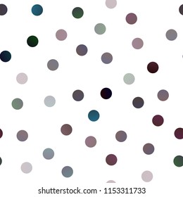 Dark Blue, Red vector seamless cover with spots. Blurred bubbles on abstract background with colorful gradient. Completely new template for your brand book.