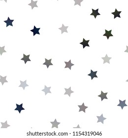 Dark Blue, Red vector seamless background with colored stars. Shining colored illustration with stars. Smart design for your business advert.