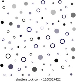 Dark Blue, Red vector seamless backdrop with dots. Illustration with set of shining colorful abstract circles. Pattern for design of window blinds, curtains.