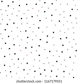 Dark Blue, Red vector seamless pattern with spheres. Abstract illustration with colored bubbles in nature style. Pattern for design of window blinds, curtains.